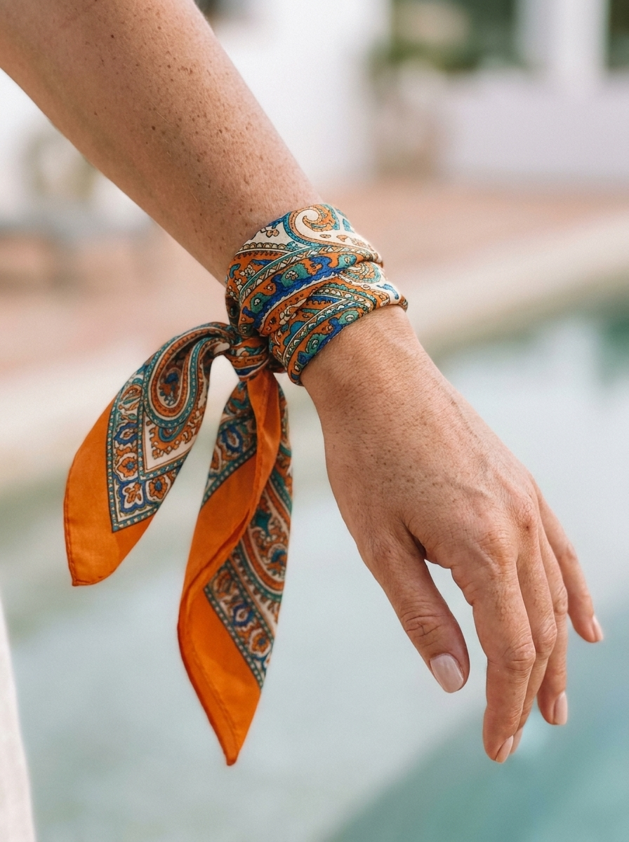 Au poignet, en bracelet