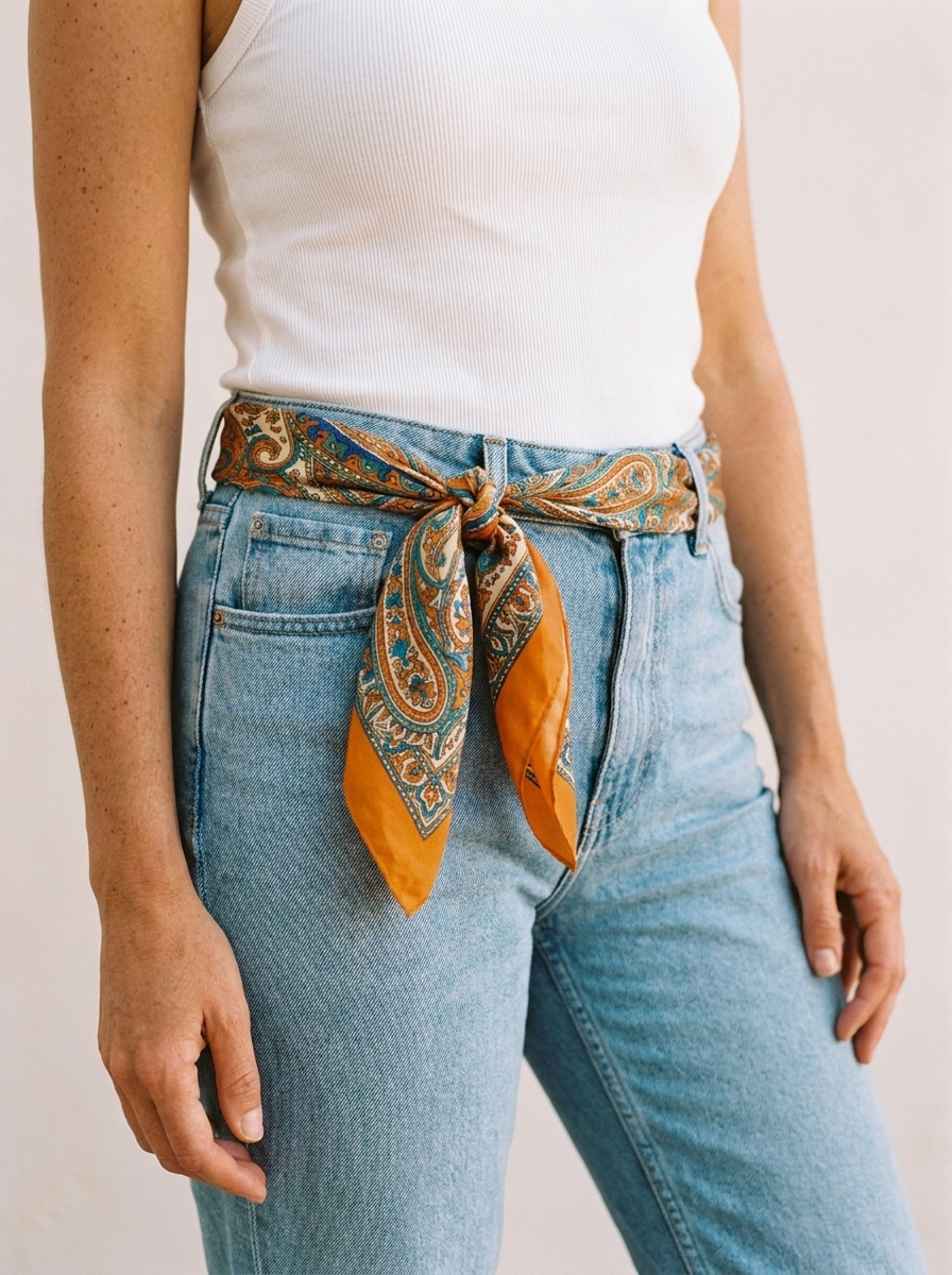 À la taille, en ceinture