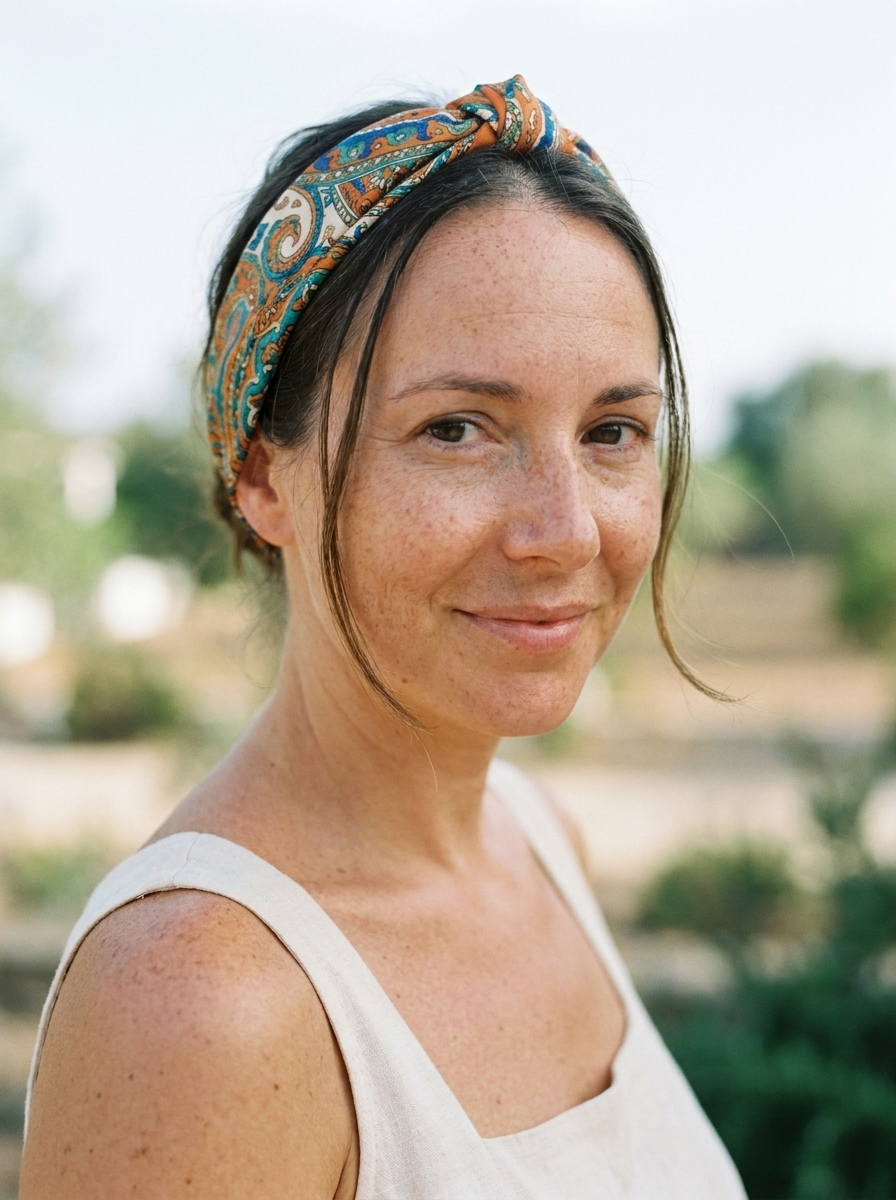 Dans les cheveux, en bandeau