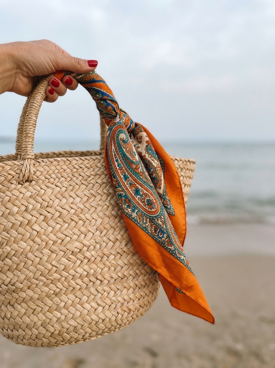 Noué au sac, en signature