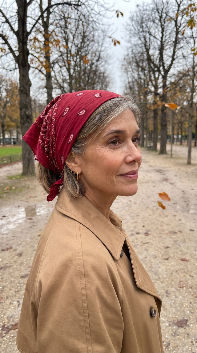 En foulard de tête